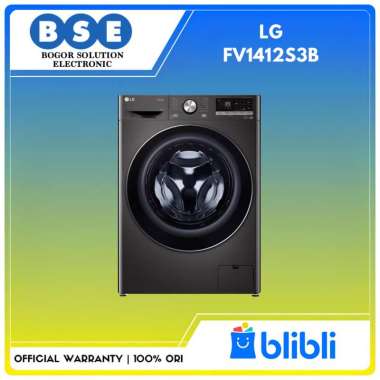 Mesin Cuci Front Loading 12Kg LG FV1412S3B Inverter AI DD LG 12 kg