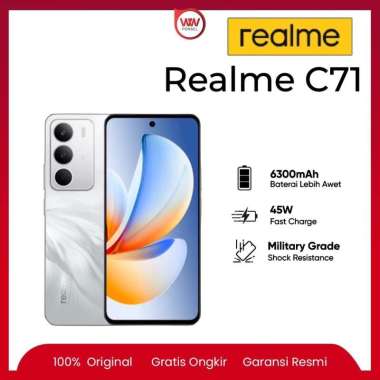 Hp Realme C71 Ram 4GB Internal 128GB Garansi Resmi White Swan