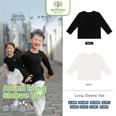 Baju Kaos Anak - Awan Long Sleeve Tee 5-6Y Black