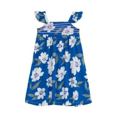 TORIO Blue Blossom Dress - Baju Anak - Dress Anak Perempuan 9-10Y