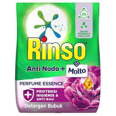 Promo Harga Rinso Anti Noda Deterjen Bubuk + Molto Purple Perfume Essence 770 gr - Blibli