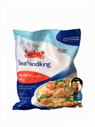 SeafoodKing Bakso Ikan rasa Salmon- Salmon Flavour Ball 500 g