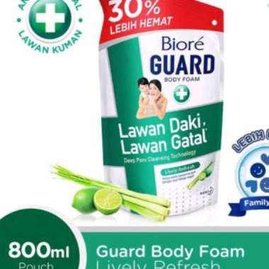 Promo Harga Biore Guard Body Foam Lively Refresh 800 ml - Blibli