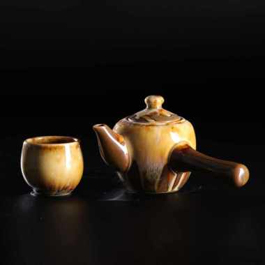 CH Pottery - Teapot Ceramic 01 - Teko Teh Premium Keramik Jepang Artistik - Lapis Bhumi Series