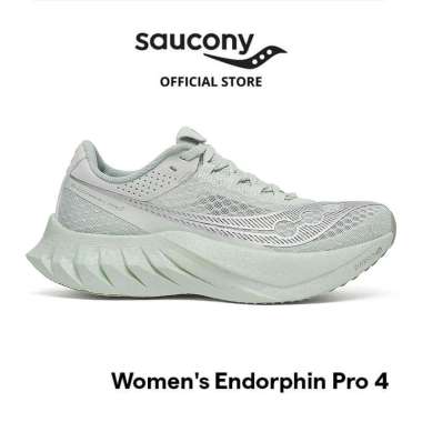 Sepatu Lari Wanita SAUCONY Shoes Endorphin Pro 4 Women - Mist 37.5