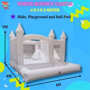 MAINAN ANAK RUMAH ISTANA BALON BOUNCY CASTLE SLIDE JUMPING INFLATABLE CASTLE PLAYGROUND ANAK KIDS PE