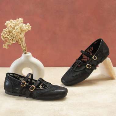 Dianable - Faye Black Flatshoes Sepatu Wanita 41 Black