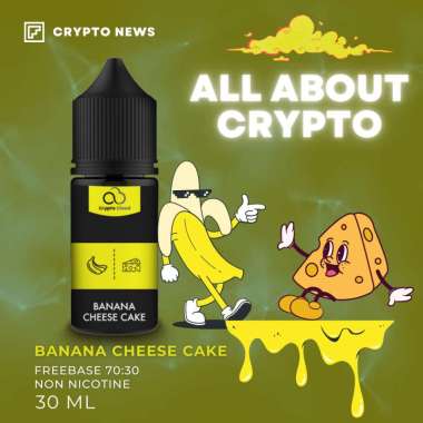 CRPT/CL~30 PREMIUM Liquid Vape Freebase PG70:VG30 NON NIKOTIN 30ml READY 10 pilihan rasa Banana Chee