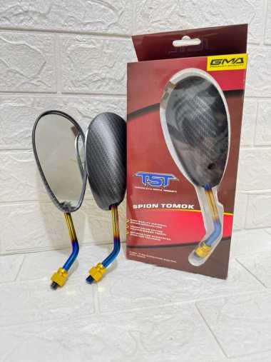 Spion Sepion GMA TST 1227 Satria Fu Gagang Carbon Karbon 2 Warna Kaca Spion Satria Fu Pnp