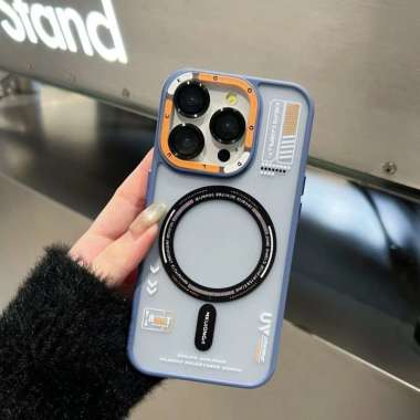 Case Softcase Silikon Magsafe Rings kamera Casing Hp For Ipone X Xr 11 12 13 14 15 IP X SIERA BLUE