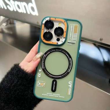 Case Softcase Silikon Magsafe Rings kamera Casing Hp For Ipone X Xr 11 12 13 14 15 IP X ARMY