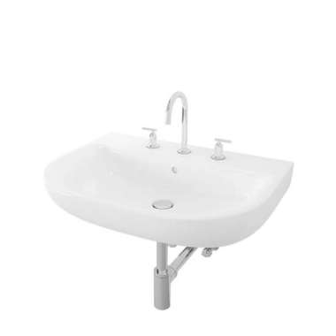 Wastafel Toto LW252CJ / Wasthafel Toto LW 252 CJ / Wastafel Toto LW 252CJ Complete Set Kran Panas Di
