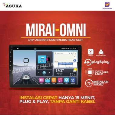 Mirai MR Omni Headunit Android 4/64GB 9 inch HU + Camera 360