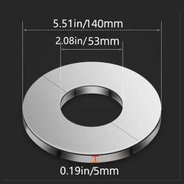 Ring Cover Penutup Lubang Dinding Pipa Split Stainless Steel Wall Split Flange, Ukuran Split | 55mm