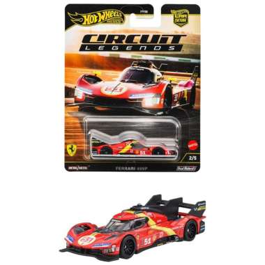 Hot Wheels Premium Ferrari 499P Circuit Legends Merah Mobil Koleksi Balap FERRARI 499P