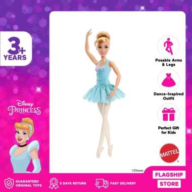 Disney Princess Ballerina Cinderella Doll - Mainan Boneka Anak Perempuan - Lavie baby house