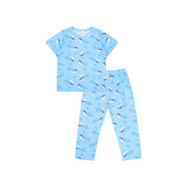 Cocohanee Cozy Pajamas Baju Tidur Anak 1Y Shark Wave