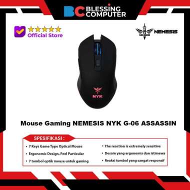 NYK Nemesis G-06 Assassin Mouse Gaming Wired Optical 2400DPI Ergonomic