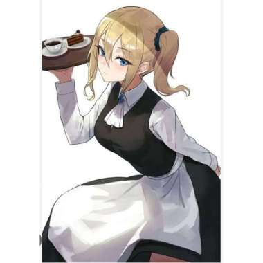 Kostum Ai Hayasaka Cosplay Clothing Maid Outfit Gaun Pelayan Wanita Anime Costume Jepang XXL