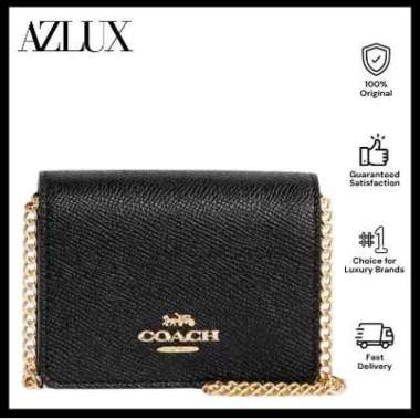 Mini Wallet On A Chain Black