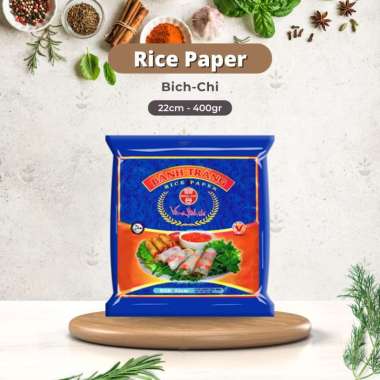 BANH TRANG Rice Paper Bulat 22 cm 400 GR - Kulit Lumpia Vietnam 400gr - Vietnam Rice Paper Lumpia - 