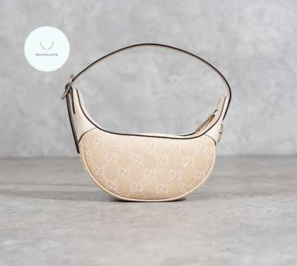 Gucci Ophidia GG Monogram Beige Hobo Bag in Cream