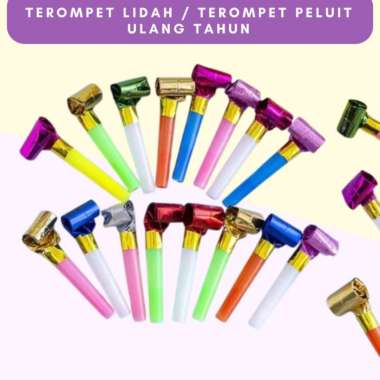 Terompet Lidah / Terompet Peluit Ulang Tahun isi 10 pcs