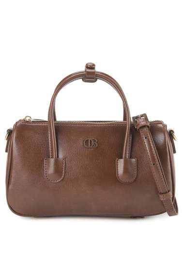 Obermain Adiel Satchel Bag Wanita Dark Brown
