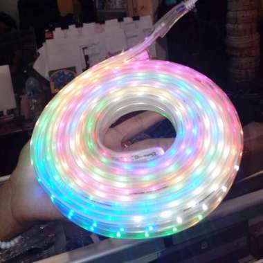 Lampu Selang Merah Putih Hias 17 Agustus 220v led strip + soket Agustusan Tinggal Colok rgb warna wa