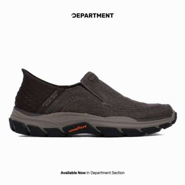 Sepatu Sneakers Pria SKECHERS RESPECTED HOLMGREEN 204809BRN ORIGINAL 46