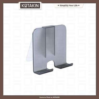 KOTAKIN Holder HP Tempel Dinding Gantungan Stand Charger Handphone Tembok Cas Smarphone Hitam
