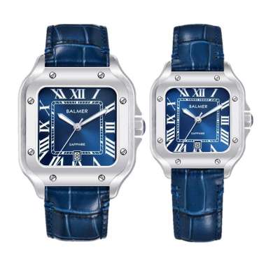 JAM COUPLE BALMER ANALOG KOTAK /JAM PASANGAN BALMER SAPPHIRE ORIGINAL BALMER B.8206 BALMER 8206 BALM