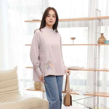 Ederra Sheba Top / Atasan Wanita / Kemeja Wanita S/M Lavender Mittens
