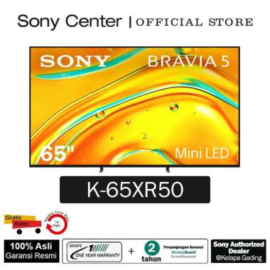 Sony Center Jakarta - Mini LED TV Sony BRAVIA 5 65 Inch XR Processor 4K Ultra HD High Dynamic Range 
