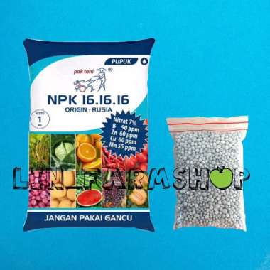 PUPUK NPK 16-16-16 PAK TANI 500 GRAM ( REPACK )
