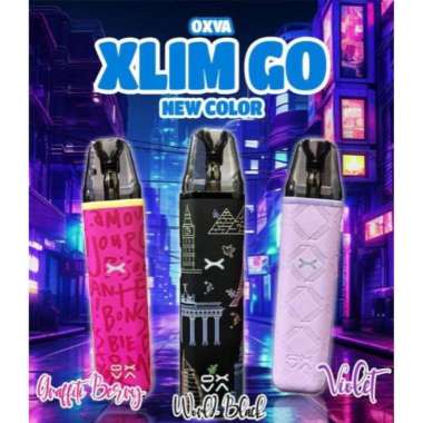 BUNDLING - Oxva Xlim Go New Color + Liquid Ox Passion 15ml by Oxva World Black - Graffiti Berry - Vi