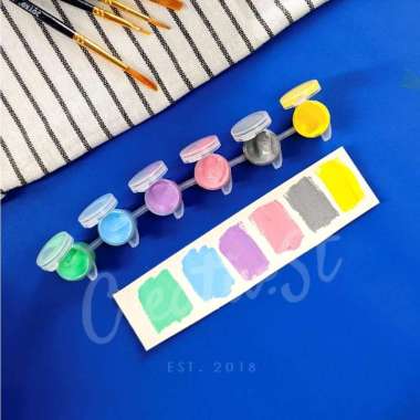 Maries Cat Akrilik 3 ml Acrylic Paint Color Set Pastel