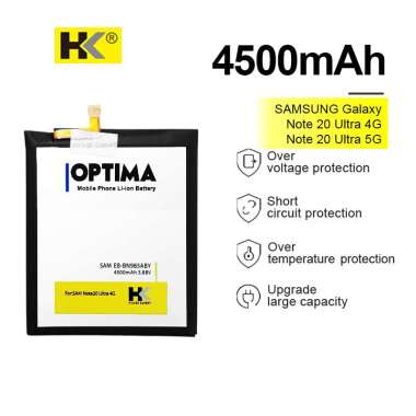 HK Optima Baterai Samsung Galaxy Note 20 Ultra 4G / Note 20 Ultra 5G EB-BN985ABY 4500 mAh 3.88V Doub