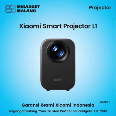Xiaomi Smart Projector L1 Proyektor Mini Portabel Google TV Android TV Dolby Audio 200 Lumens Full H