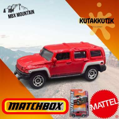 Matchbox Mobil SUV Jip Hummer H3 Merah MBX Mountain