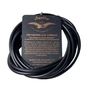 Senar Ukulele 30 inch Ubass Ukulele Bass Set Rubber Strings Black