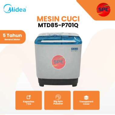 Midea Mesin Cuci 2 Tabung 7KG MTD 85 P-701Q / MTD85P701Q Garansi Resmi Medan