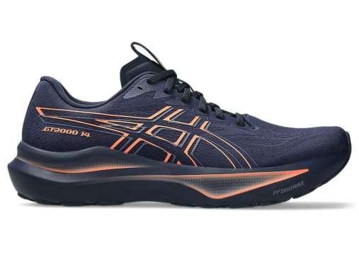 Asics Sepatu Running GT-2000 14 Men - Midnight/Vivid Coral 7