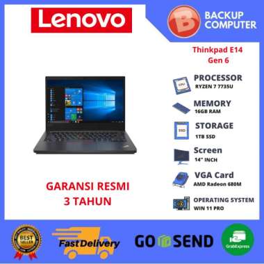 LAPTOP Lenovo Thinkpad E14 Gen Gen 6 21M3006NID AMD Ryzen 7 7735U 16GB RAM