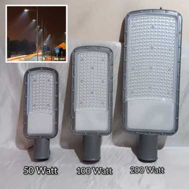 Lampu Jalan LED Tenaga Listrik 50W 100W 200W | Penerangan Jalan Raya & Taman Hemat Energi 50 WATT