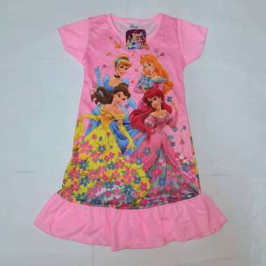 Dress Daster Anak Perempuan Princess 4-5 tahun 4 Princess Pink