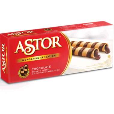 Promo Harga Astor Wafer Roll Double Chocolate 150 gr - Blibli