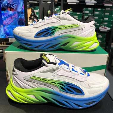 Puma Sepatu Sneakers Kasual Exotek Nitro Facades White-Feather 394930 01 9