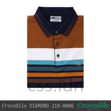 Kaos Kerah Pria Crocodile Diamond International 219-0006 Biru XL