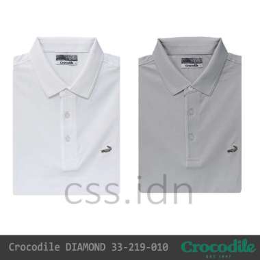 Kaos Kerah Pria GOLF Crocodile Diamond 219-010 Putih 2XL